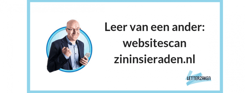 Leer van een ander: websitescan zininsieraden.nl.