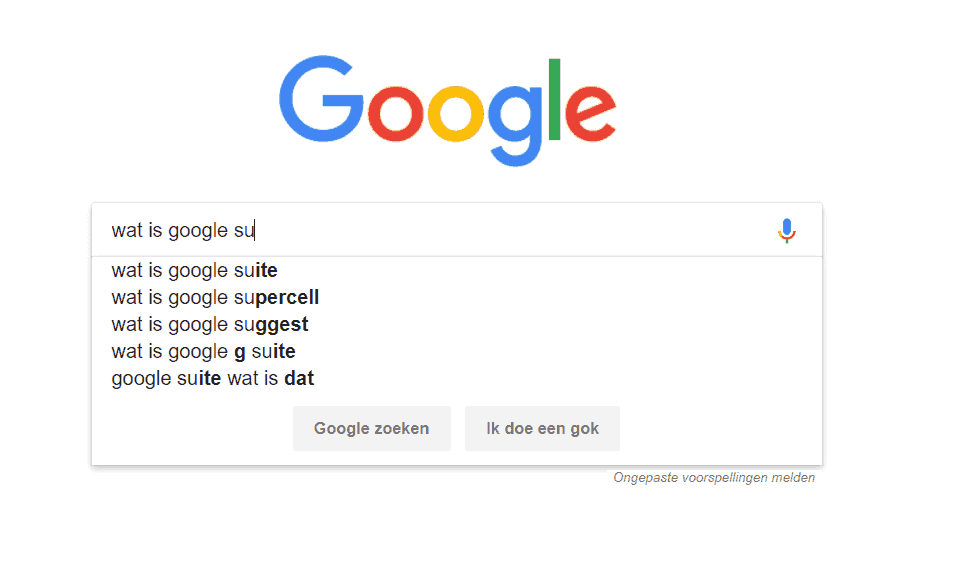 Suggesties van Google: dat is Google Suggest